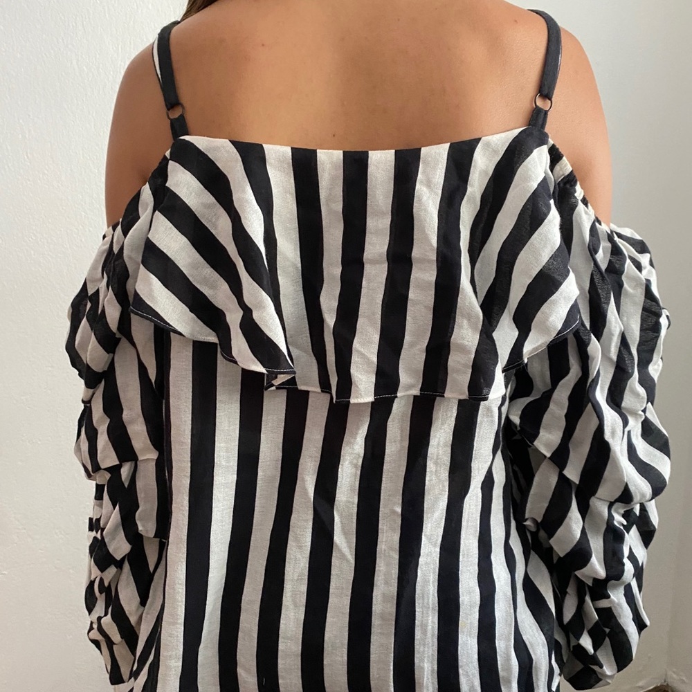 Black and White Boho Top - Picture 8 of 14